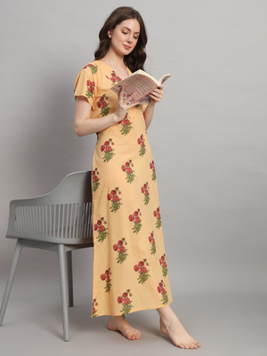 Ravaiyaa - Attitude Is Everything Women Nighty(Pink)