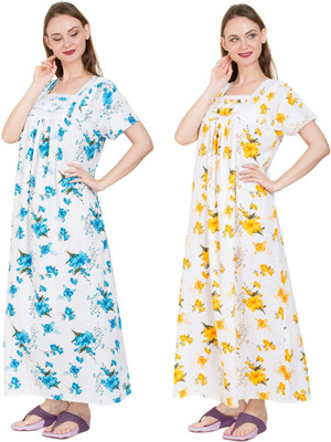 Redglo Women Nighty(Multicolor)
