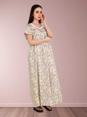 LDHSATI Women Nighty Set(Multicolor)