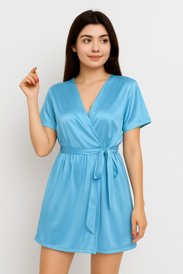 Nivcy Women Nightdress(Light Blue)