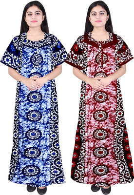 Lalit Mahesawri Women Nighty Set(Multicolor)