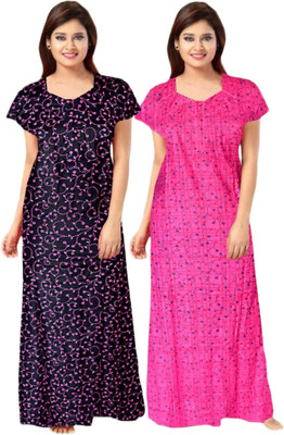 SUNIL Women Nightdress(Multicolor)