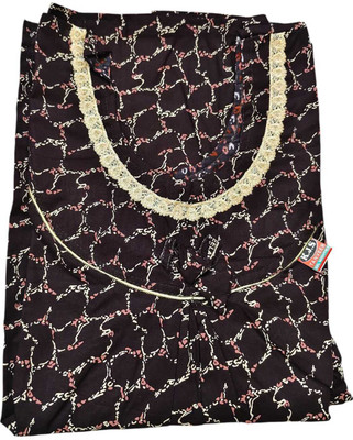 MHIR Women Nighty(Light Blue)