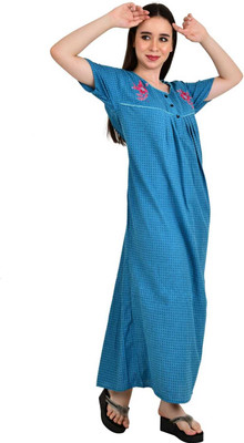 mdp Women Nighty(Blue)