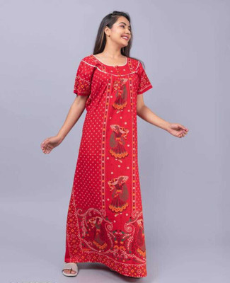 MKF Women Nighty(Red)
