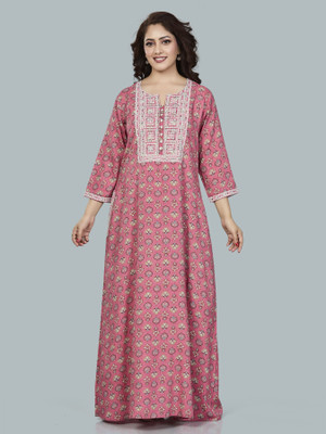 Sanaa Women Nighty(Pink)