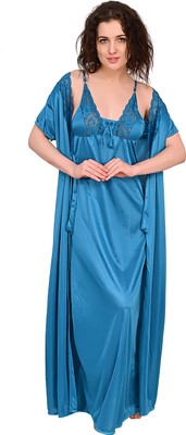 RaatiNightwear Women Nightdress(Green)