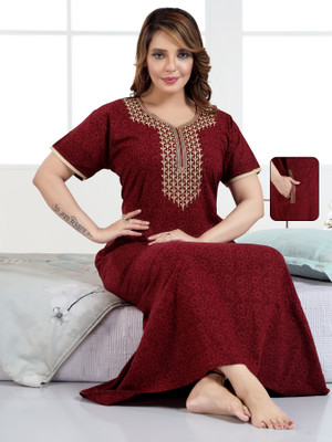 RS Women Nighty(Maroon)