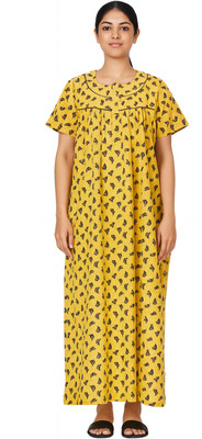 Jonas Softwear Women Nightdress(Yellow)