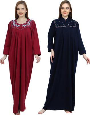Taausha Women Nighty(Multicolor)