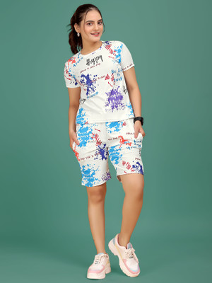 SAKARMAA Women Nighty Set(Multicolor)