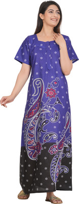 VRSU Women Nightdress(Blue)