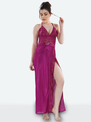 DreamBe Women Nighty(Purple)