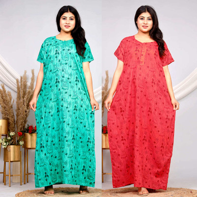 ZUPRA Women Nighty(Multicolor)