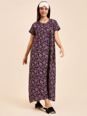 SWEET DREAMS Women Nighty(Purple)