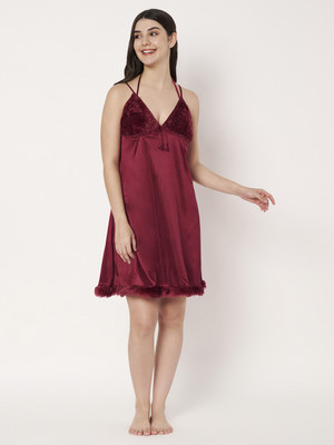 ETC Women Nighty(Maroon)