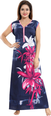 INNER BEATS Women Nighty(Multicolor)