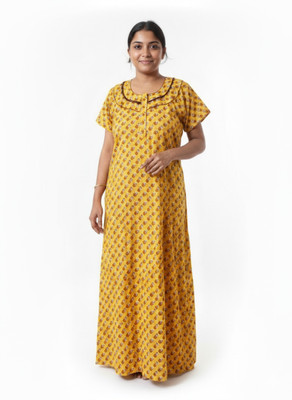 Jonas Softwear Women Nightdress(Yellow)