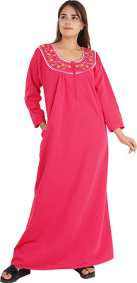NACNO Women Nighty(Pink)
