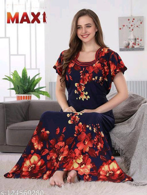 MF CREATION Women Nighty(Multicolor)