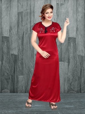 Darshana Fashion Women Nighty Set(Red)