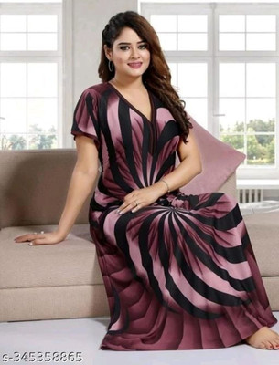 PINK CITY MART Women Nighty(Multicolor)