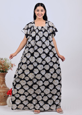 Parth Fashion Women Nighty(Multicolor)
