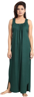 Nighty King Women Nighty(Dark Green)