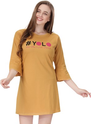 TWF Women Nightshirts(Yellow)