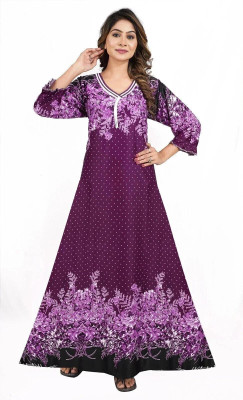 HR creation Women Nighty(Purple)