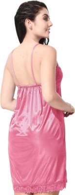 SIAMI Women Nighty Set(Pink)