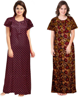Lalit Mahesawri Women Nighty Set(Multicolor)