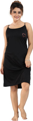 HR creation Women Nighty(Black)