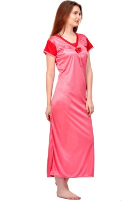 ROWENA Women Nighty(Pink)