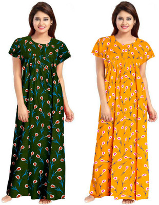 DreamBe Women Nighty(Multicolor)