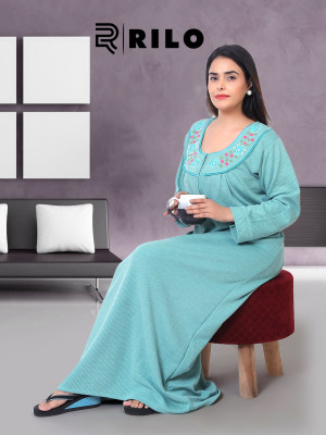 RILO Women Nighty(Light Green)