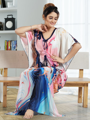 Gutthi Women Nighty(Multicolor)