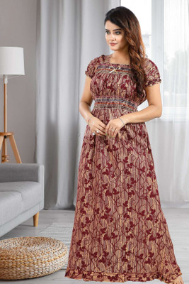 Nighty King Women Nighty(Brown)