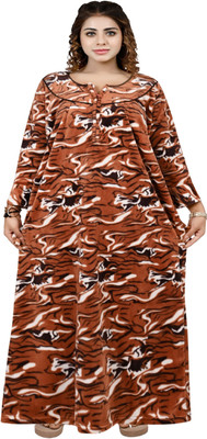 Balnce Collection Women Nighty(Brown)