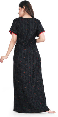 Delight Women Nighty(Black)
