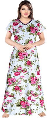 unlocked Women Nighty(Green)