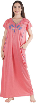 Meta Cool Women Nighty(Pink)