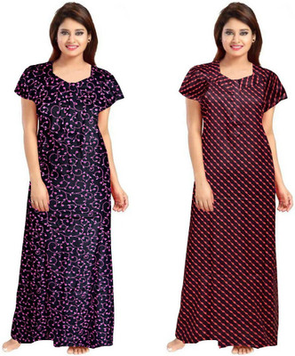LA fashion Women Nighty Set(Multicolor)