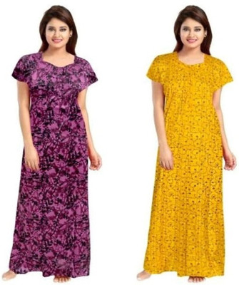 YUKATA Women Nighty Set(Multicolor)