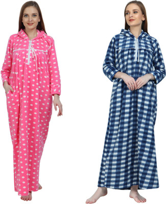 Taausha Women Nighty Set(Multicolor)