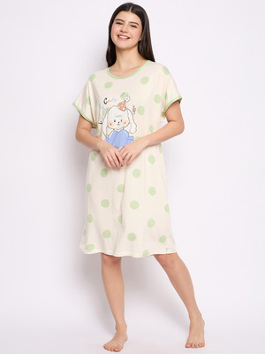 Camey Women Nighty(Beige)