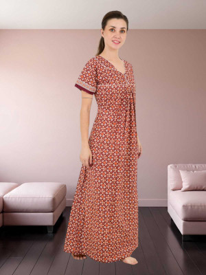 LDHSATI Women Nighty Set(Multicolor)