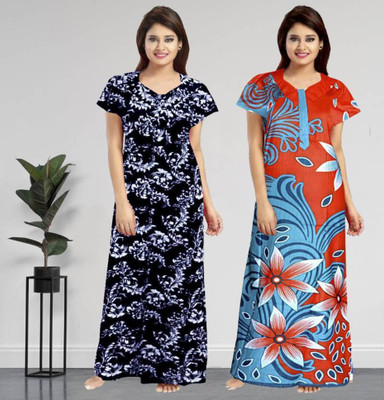 Retail Shopee Women Nighty(Multicolor)