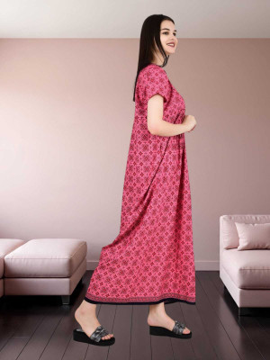 UTTRAKHAND CLOTHHOUSE Women Nighty(Pink)