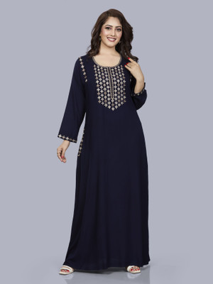 Sanaa Women Nighty(Dark Blue)
